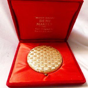 VINTAGE REVLON NY MOON DROPS DEMI MAKEUP CASE  DESIGNED by Van Cleef & Arpels